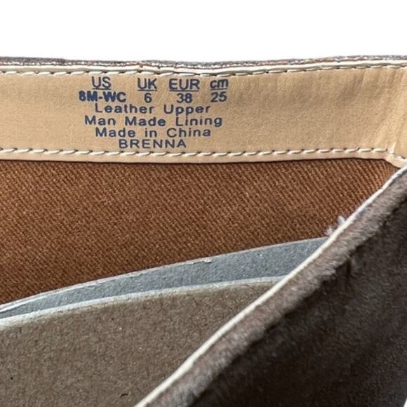 Franco Sarto Brenna Brown Suede Boots Size 8 Wide Calf - Picture 4 of 11